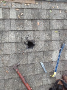 hole in roof