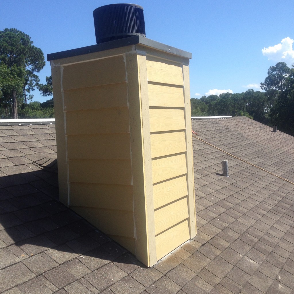 Chimney Siding Replaced