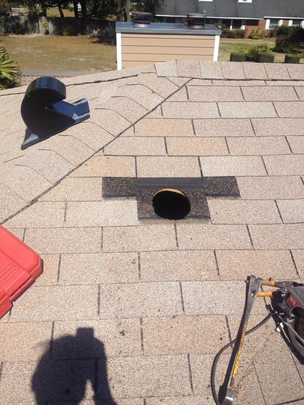 Kitchen Exhaust Vent Installed
