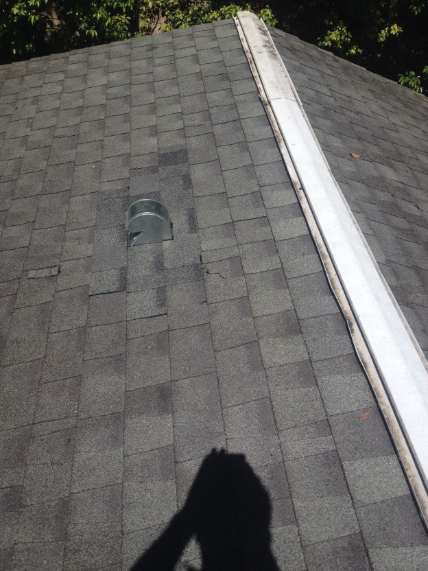 Dryer Vent Installed On Roof